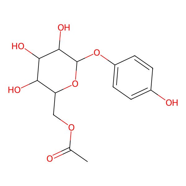 2D Structure of 6-O-Acetylarbutin 2D Structure of 6-O-Acetylarbutin