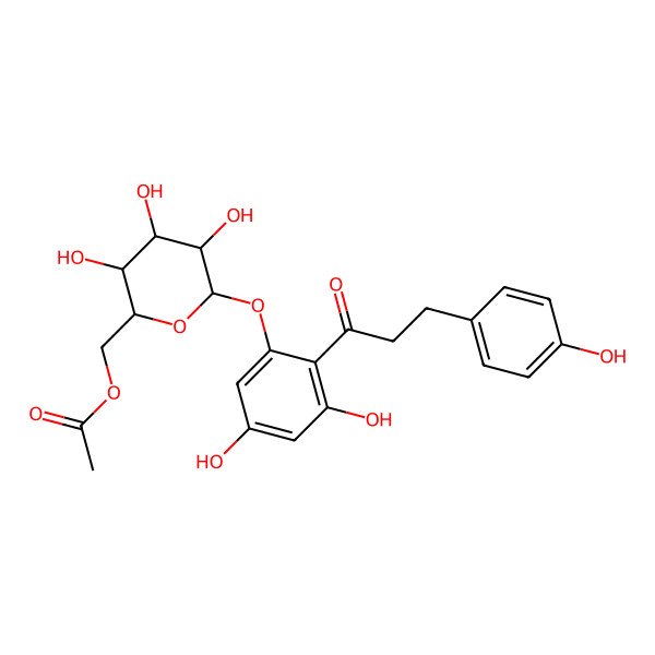 2D Structure of 6''-O-Acetylphloridzin