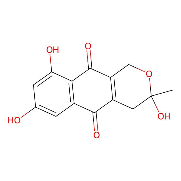 2D Structure of 6-O-Demethyl-5-deoxyfusarubin