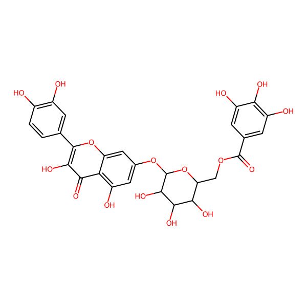 2D Structure of 6''-O-Galloylquercimeritrin 2D Structure of 6''-O-Galloylquercimeritrin