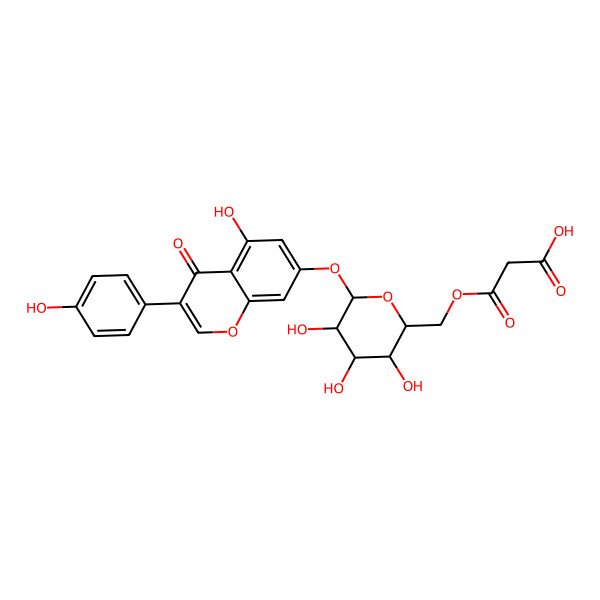 2D Structure of 6''-O-Malonylgenistin