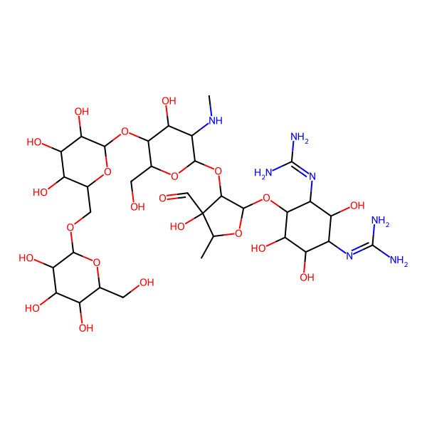 2D Structure of 6'''-O-Mannopyranosyl mannosidostreptomycin