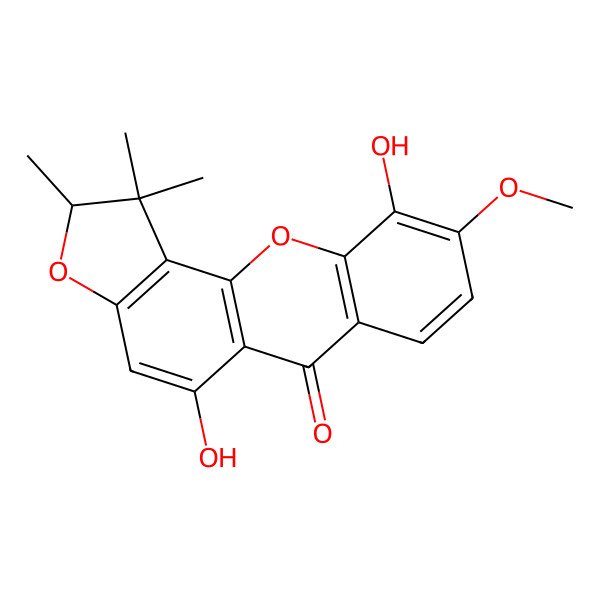 2D Structure of 6-O-Methyl-2-deprenylrheediaxanthone B