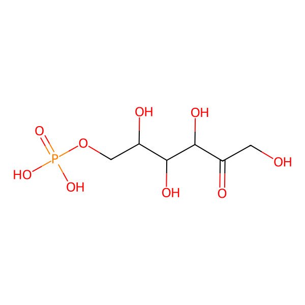 2D Structure of 6-O-phosphono-D-tagatose