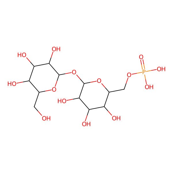 2D Structure of 6-o-Phosphonohexopyranosyl hexopyranoside