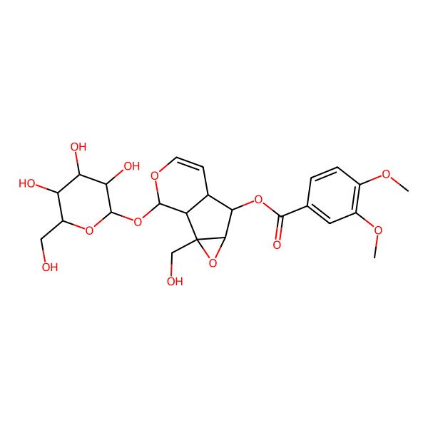 2D Structure of 6-O-Veratroylcatalpol