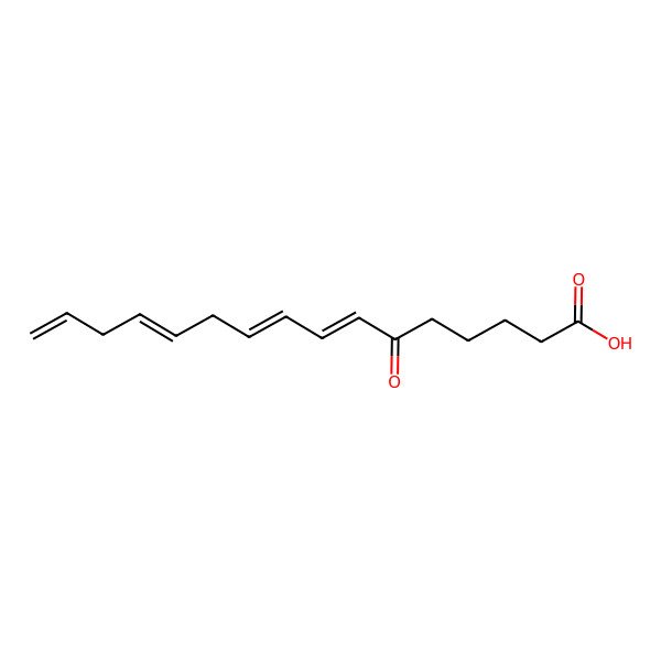 2D Structure of 6-Oxohexadeca-7,9,12,15-tetraenoic acid
