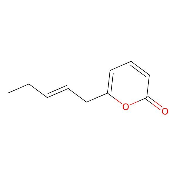 2D Structure of 6-Pent-2-enylpyran-2-one