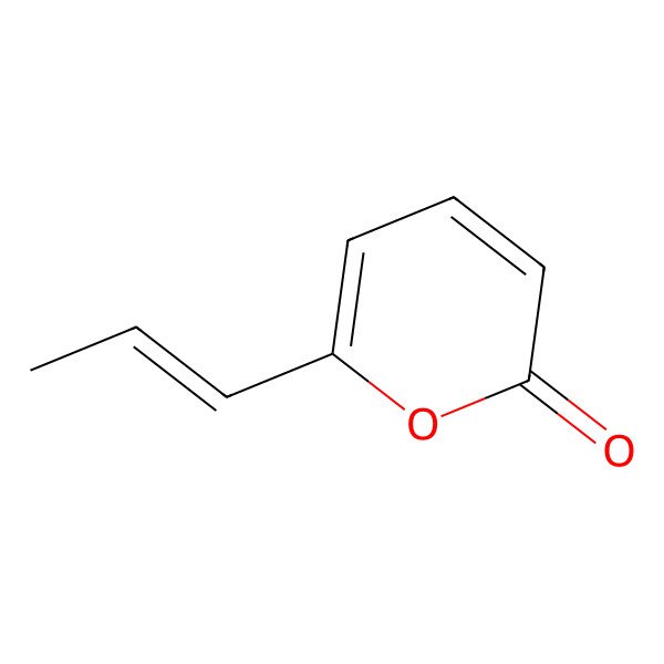 2D Structure of 6-Prop-1-enylpyran-2-one