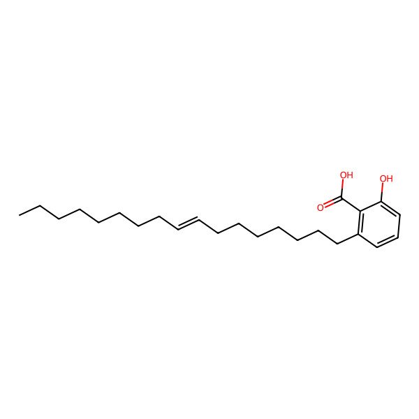 2D Structure of 6-((Z)-pentadec-8-en-1-yl)salicylic acid