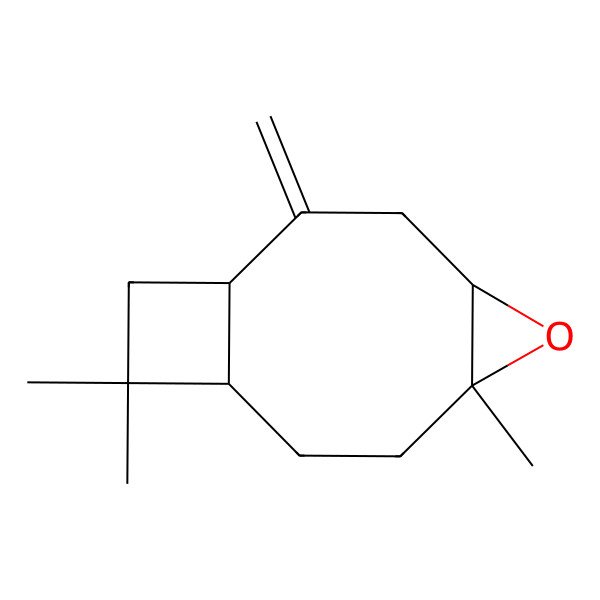 2D Structure of 6,10,10-Trimethyl-2-methylidene-5-oxatricyclo[7.2.0.04,6]undecane
