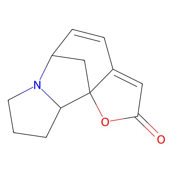 2D Structure of 6,10b-Methano-10bH-furo[2,3-c]pyrrolo[1,2-a]azepin-2(6H)-one, 8,9,10,10a-tetrahydro-