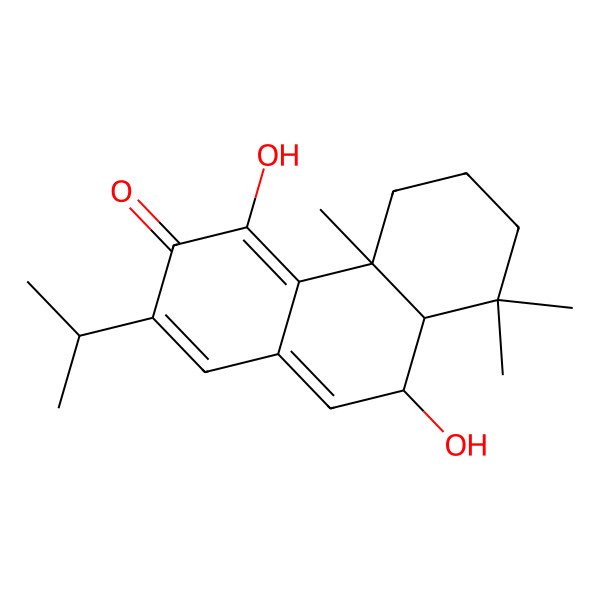 2D Structure of 6,11-Dihydroxyabieta-7,9(11),13-trien-12-one
