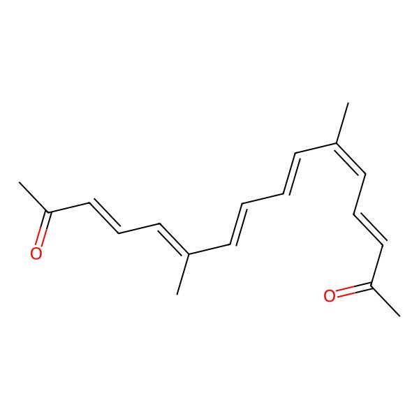 2D Structure of 6,11-Dimethylhexadeca-3,5,7,9,11,13-hexaene-2,15-dione