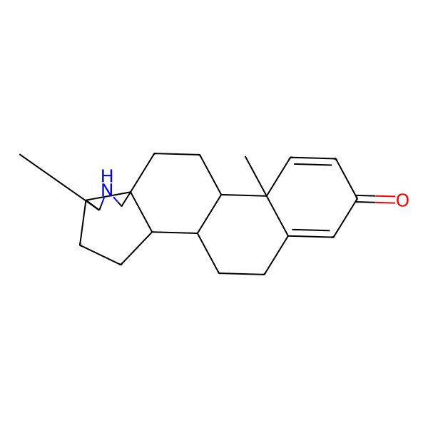 2D Structure of 6,13-Dimethyl-7-azapentacyclo[10.8.0.02,9.05,9.013,18]icosa-14,17-dien-16-one