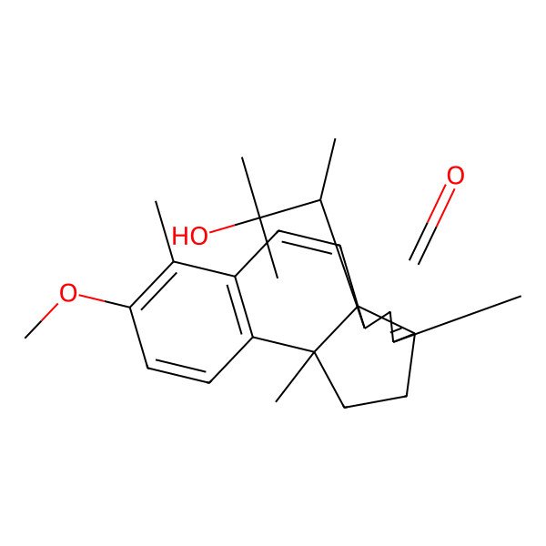 2D Structure of 16-(3-Hydroxy-3-methylbutan-2-yl)-6-methoxy-5,10,14-trimethyltetracyclo[8.6.0.01,13.04,9]hexadeca-2,4(9),5,7,13-pentaen-15-one