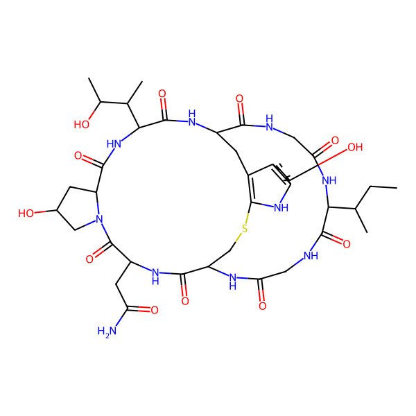 2D Structure of 2-[34-Butan-2-yl-8,22-dihydroxy-13-(3-hydroxybutan-2-yl)-2,5,11,14,30,33,36,39-octaoxo-27-thia-3,6,12,15,25,29,32,35,38-nonazapentacyclo[14.12.11.06,10.018,26.019,24]nonatriaconta-18(26),19(24),20,22-tetraen-4-yl]acetamide