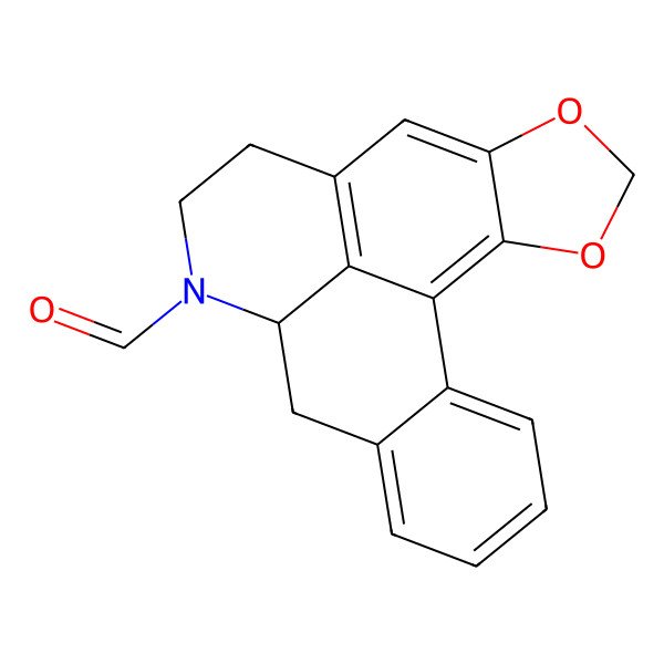 2D Structure of 3,5-Dioxa-11-azapentacyclo[10.7.1.02,6.08,20.014,19]icosa-1(20),2(6),7,14,16,18-hexaene-11-carbaldehyde
