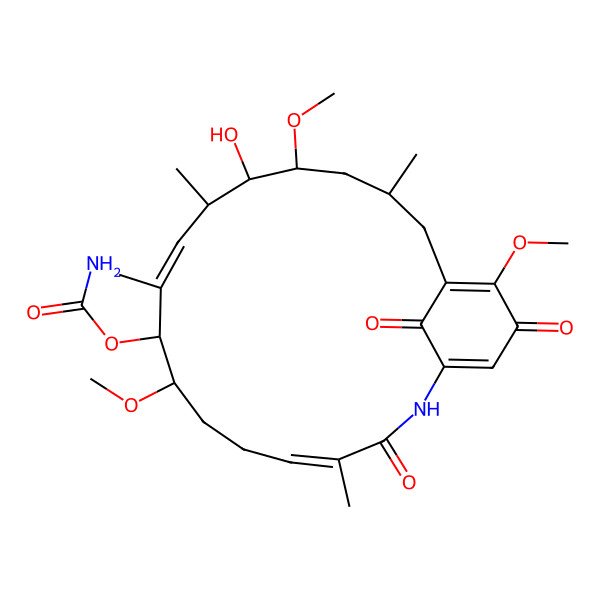 2D Structure of 4,5-Dihydrogeldanamycin