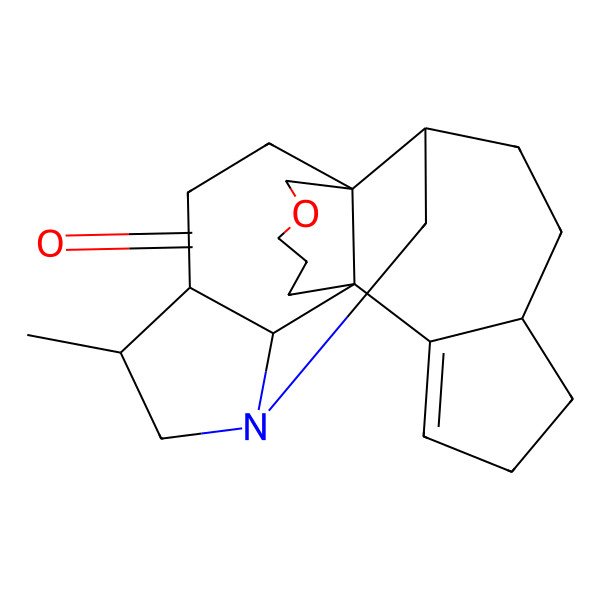 2D Structure of (1R,7R,10R,11R,15S,18R,23R)-11-methyl-5-oxa-13-azahexacyclo[11.9.1.01,7.07,15.010,23.018,22]tricos-21-en-4-one