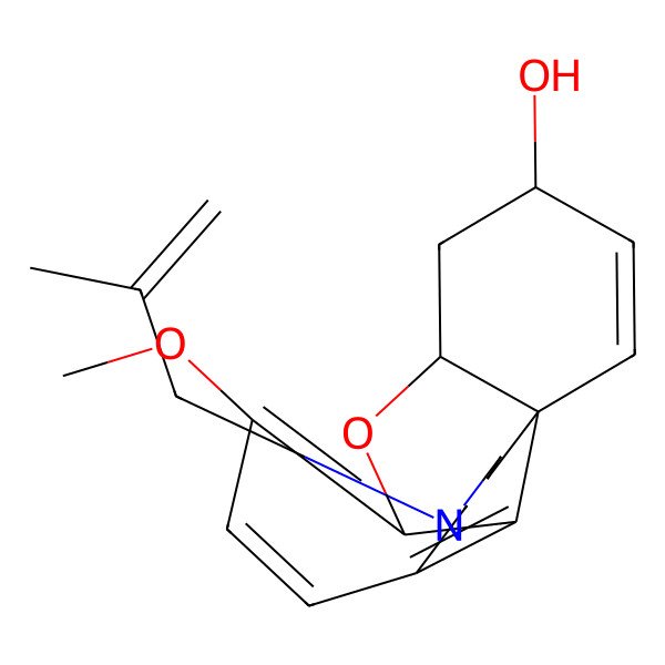 2D Structure of 9-Methoxy-4-(2-methylprop-2-enyl)-11-oxa-4-azatetracyclo[8.6.1.01,12.06,17]heptadeca-6(17),7,9,15-tetraen-14-ol