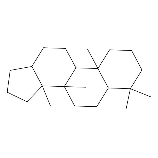 2D Structure of (5S,8R,9R,10S,13S,14R)-4,4,8,10,14-pentamethyl-2,3,5,6,7,9,11,12,13,15,16,17-dodecahydro-1H-cyclopenta[a]phenanthrene