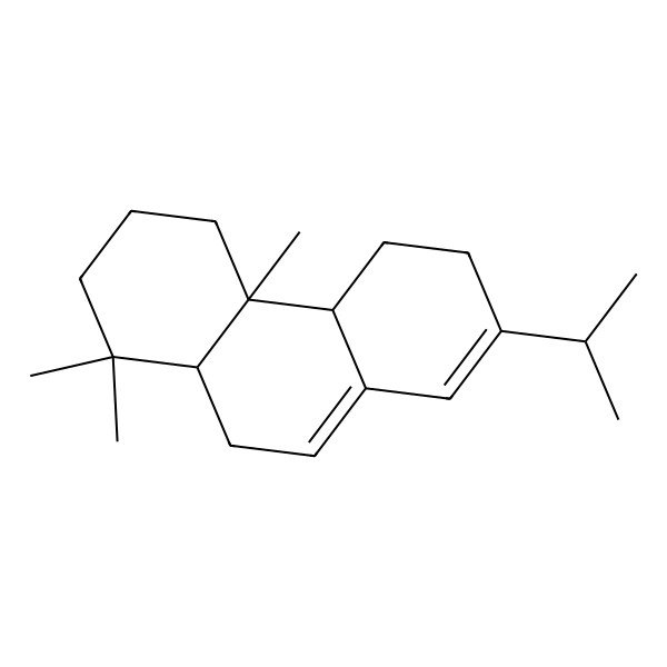 2D Structure of phenanthrene, 1,2,3,4,4a,4b,5,6,10,10a-decahydro-1,1,4a-trimethyl-7-(1-methylethyl)-, (4aS,4bR,10aS)-