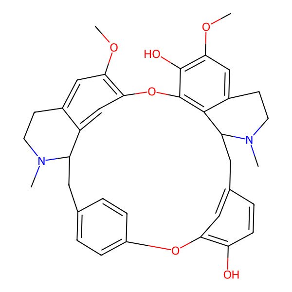 2D Structure of 6,6'-Dimethoxy-2,2'-dimethylberbaman-7,12-diol