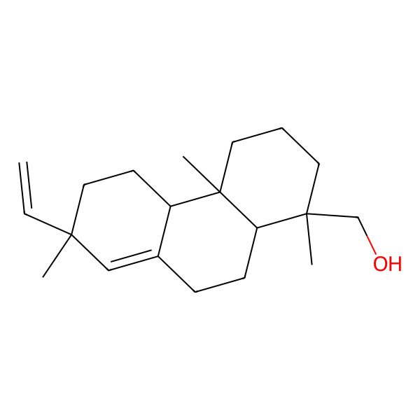 2D Structure of [(1R,4aR,4bS,7R)-7-ethenyl-1,4a,7-trimethyl-3,4,4b,5,6,9,10,10a-octahydro-2H-phenanthren-1-yl]methanol