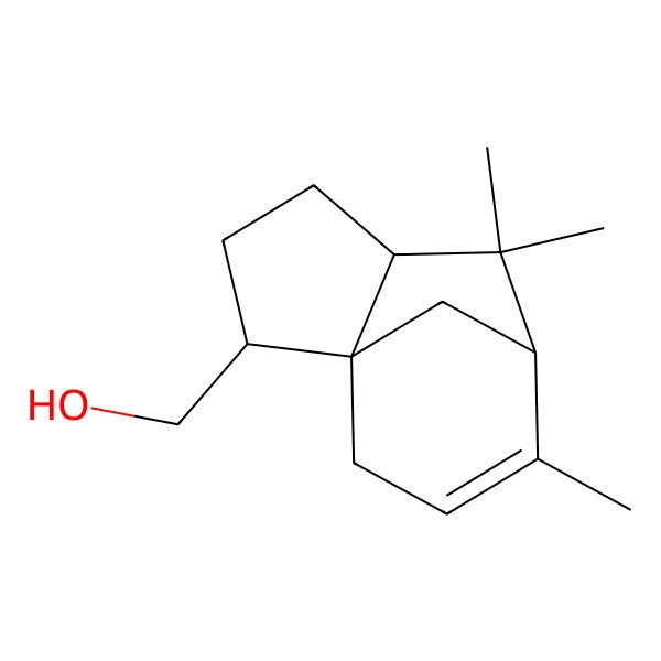 2D Structure of (6,6,8-Trimethyl-2-tricyclo[5.3.1.01,5]undec-8-enyl)methanol