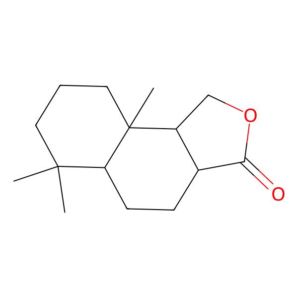 2D Structure of 6,6,9a-trimethyl-3a,4,5,5a,7,8,9,9b-octahydro-1H-benzo[e][2]benzofuran-3-one