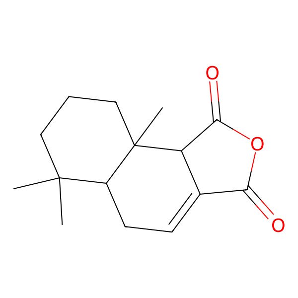 2D Structure of 6,6,9a-Trimethyl-5,5a,7,8,9,9b-hexahydrobenzo[e][2]benzofuran-1,3-dione