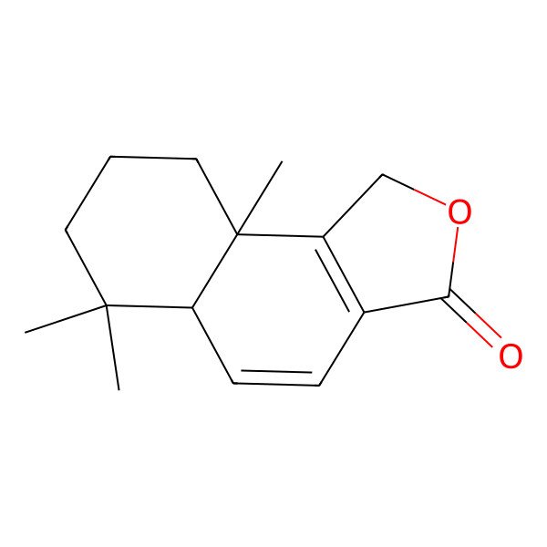 2D Structure of 6,6,9a-trimethyl-5a,7,8,9-tetrahydro-1H-benzo[e][2]benzofuran-3-one