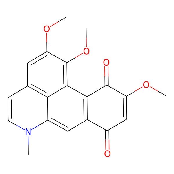 2D Structure of 4,15,16-Trimethoxy-10-methyl-10-azatetracyclo[7.7.1.02,7.013,17]heptadeca-1,4,7,9(17),11,13,15-heptaene-3,6-dione