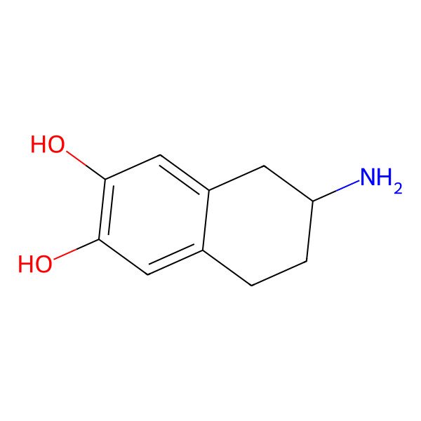 2D Structure of 6,7-Dihydroxy-2-aminotetralin