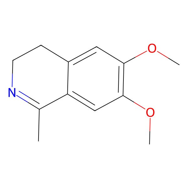 2D Structure of 3,4-Dihydro-6,7-dimethoxy-1-methylisoquinoline