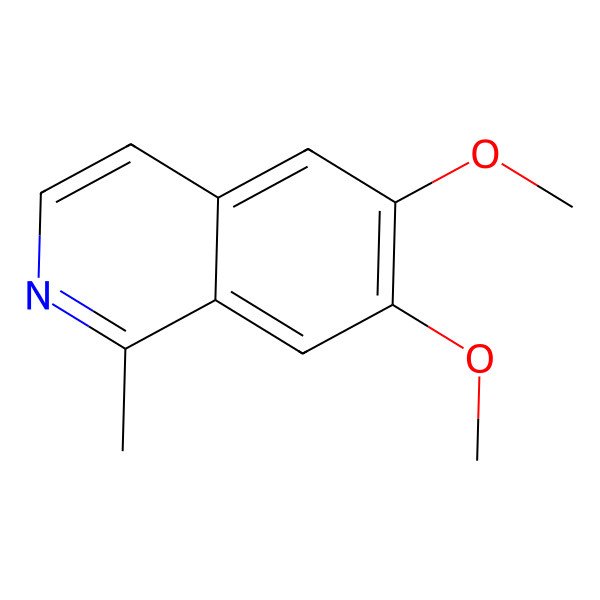 2D Structure of 6,7-Dimethoxy-1-methylisoquinoline
