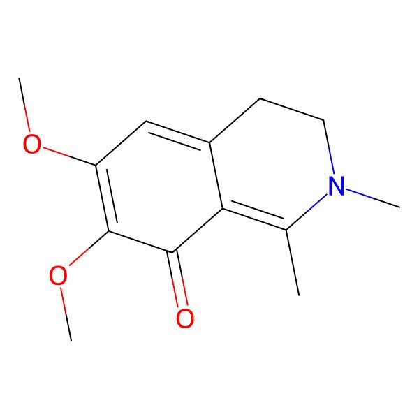 2D Structure of 6,7-Dimethoxy-1,2-dimethyl-3,4-dihydroisoquinolin-8-one
