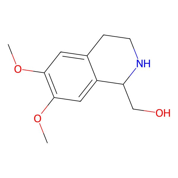 2D Structure of (6,7-Dimethoxy-1,2,3,4-tetrahydro-isoquinolin-1-yl)-methanol