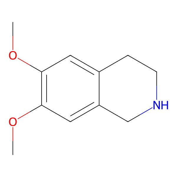 2D Structure of 6,7-Dimethoxy-1,2,3,4-tetrahydroisoquinoline