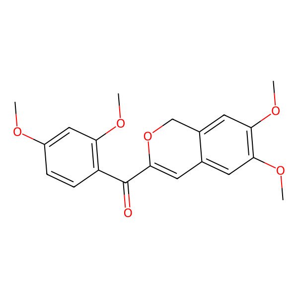 2D Structure of (6,7-dimethoxy-1H-isochromen-3-yl)-(2,4-dimethoxyphenyl)methanone