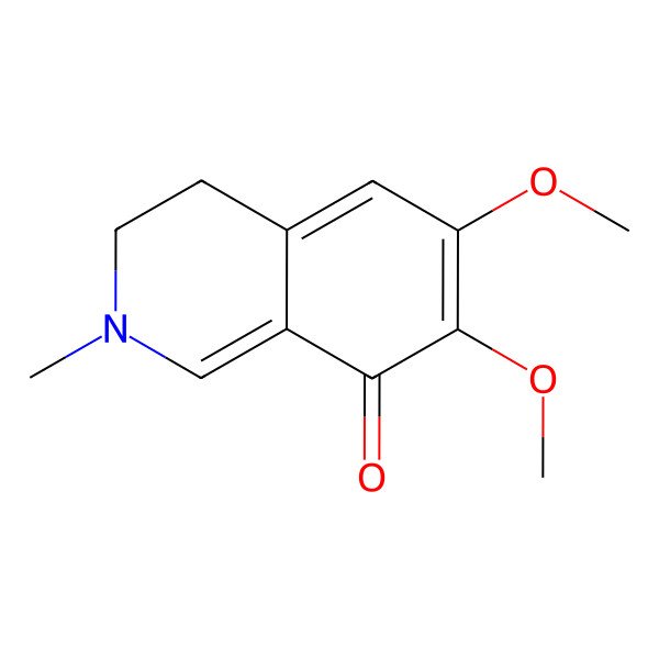 2D Structure of 6,7-Dimethoxy-2-methyl-3,4-dihydroisoquinolin-8-one