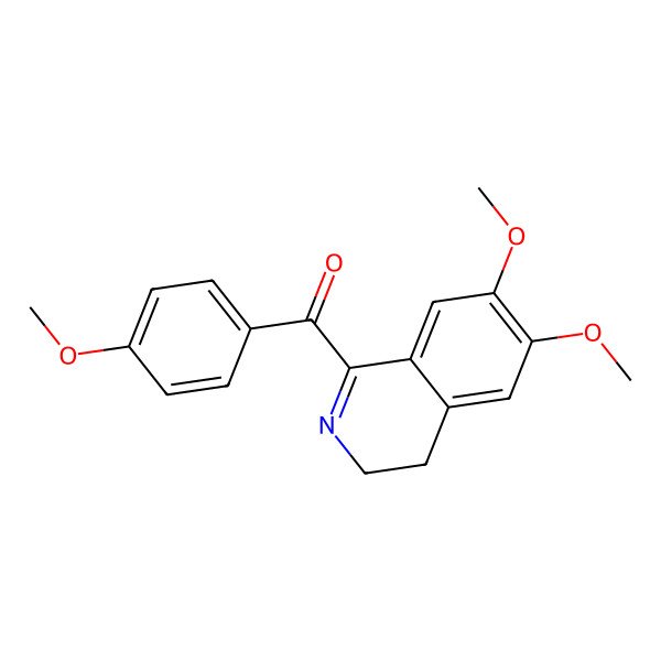 2D Structure of (6,7-Dimethoxy-3,4-dihydroisoquinolin-1-yl)-(4-methoxyphenyl)methanone 2D Structure of (6,7-Dimethoxy-3,4-dihydroisoquinolin-1-yl)-(4-methoxyphenyl)methanone