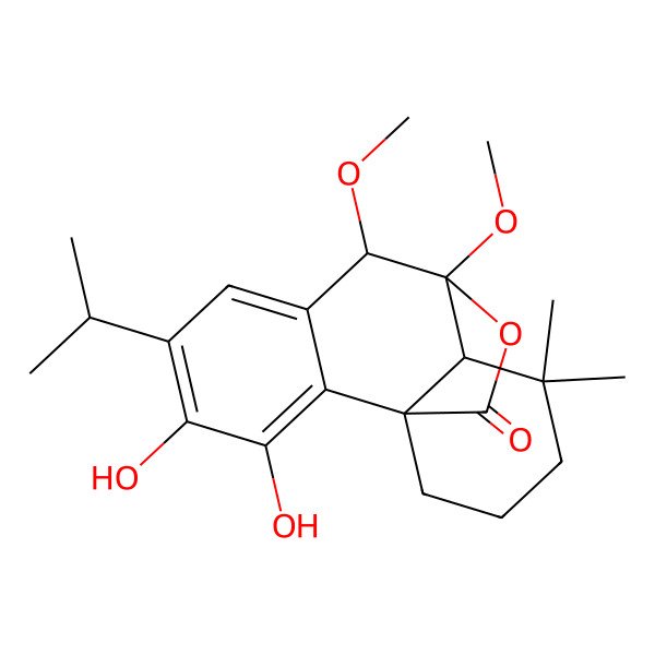 2D Structure of 6,7-Dimethoxy-7-epirosmanol 2D Structure of 6,7-Dimethoxy-7-epirosmanol
