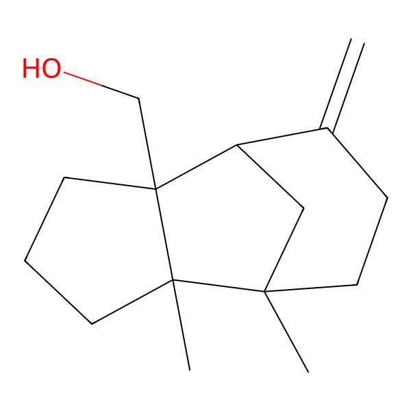 2D Structure of (6,7-Dimethyl-10-methylidene-2-tricyclo[5.3.1.02,6]undecanyl)methanol