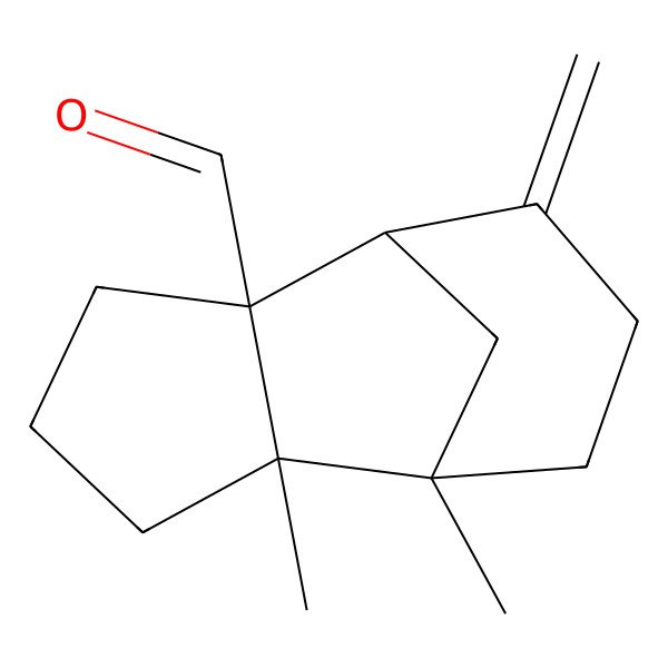 2D Structure of 6,7-Dimethyl-10-methylidenetricyclo[5.3.1.02,6]undecane-2-carbaldehyde