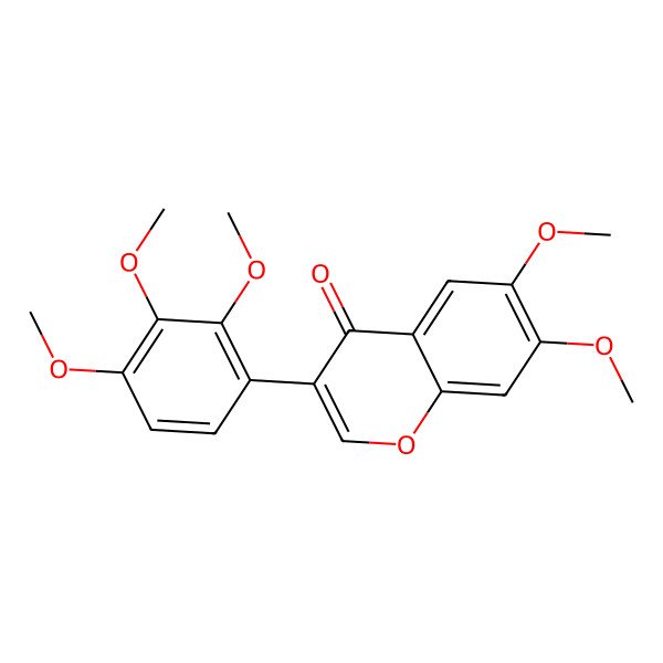 2D Structure of 6,7,2',3',4'-Pentamethoxyisoflavone