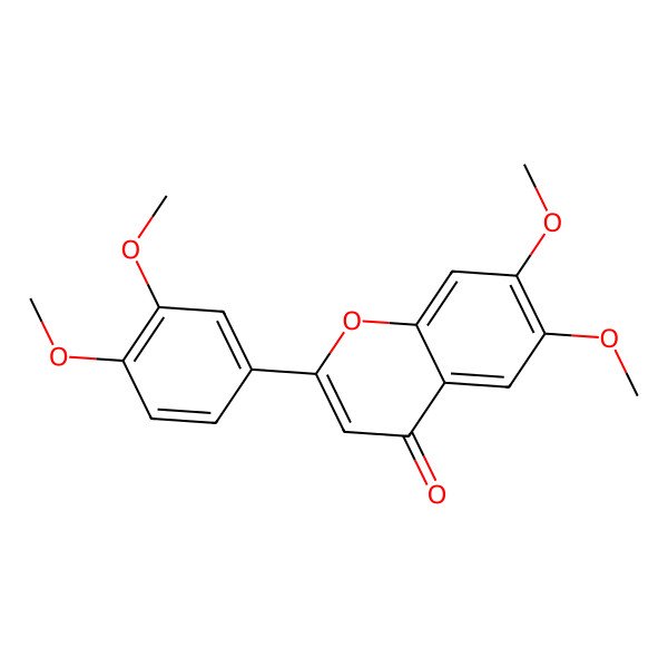 2D Structure of 6,7,3',4'-Tetramethoxyflavone