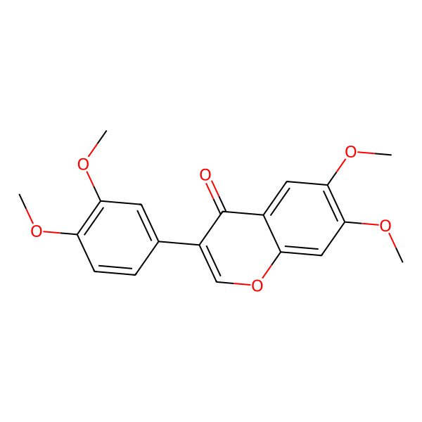 2D Structure of 6,7,3',4'-Tetramethoxyisoflavone