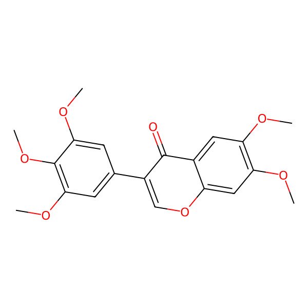 2D Structure of 6,7,3',4',5'-Pentamethoxyisoflavone
